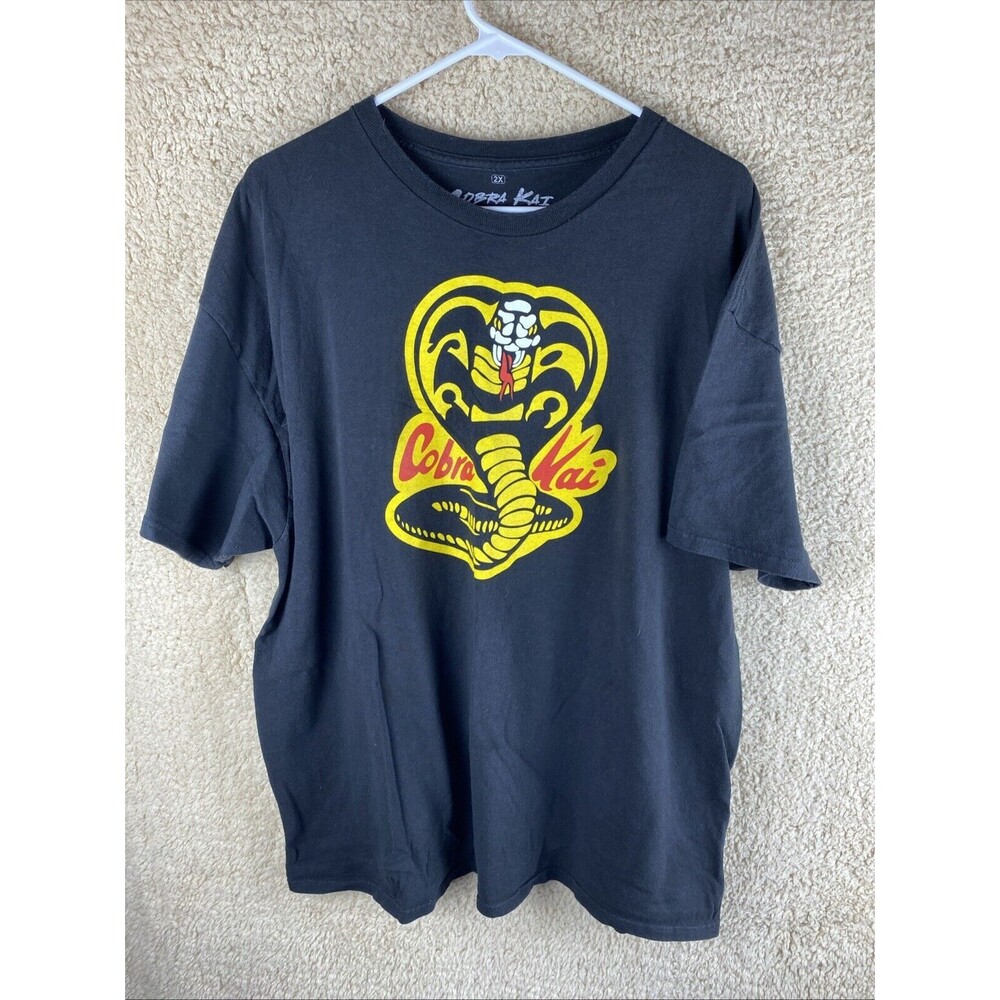 Cobra Kai RIPPLE JUNCTION Men's Sz 2X Black Graphic T-Shirt